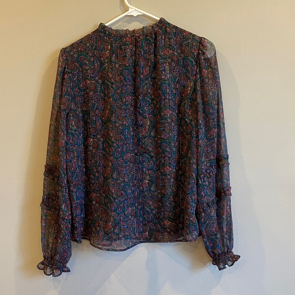 LOFT Multicolor Paisley Blouse - Picture 4 of 6